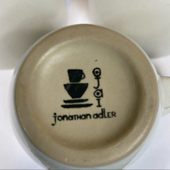 Jonathan Adler OJAI white mugs orange inside - Picture 5 of 12